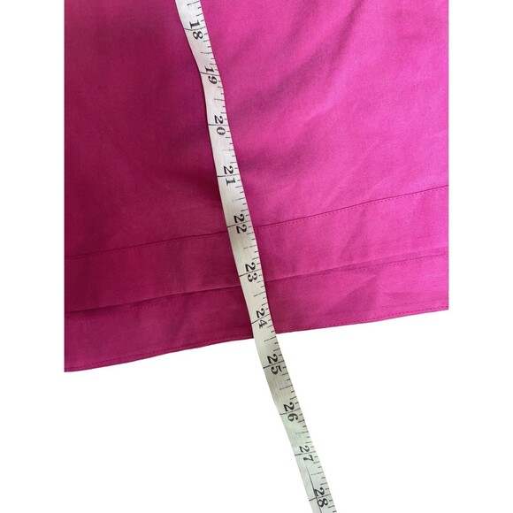 J. Crew Fuchsia Pink 100% Silk 3/4 Sleeve tunic Blouse Size 2 - Picture 5 of 9